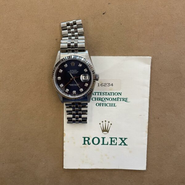 Rolex Datejust 36 Ref.16234G Quadrante Diamanti - immagine 4