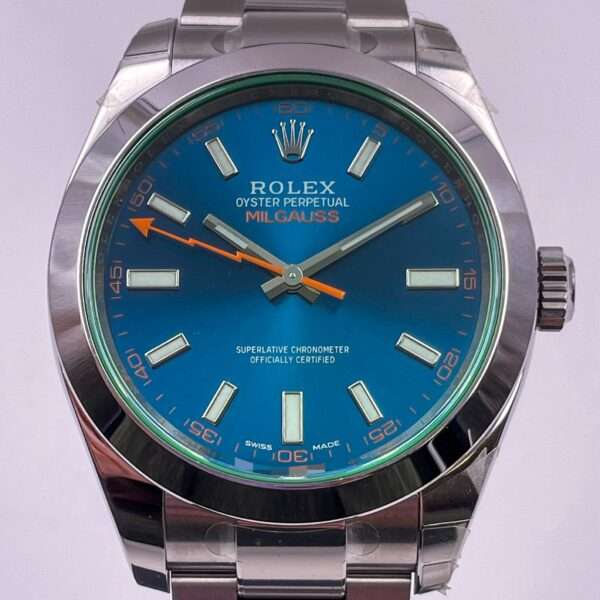 Rolex Milgauss Ref.116400GV Quadrante Blu