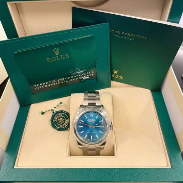 Rolex Milgauss Ref.116400GV Quadrante Blu - immagine 4