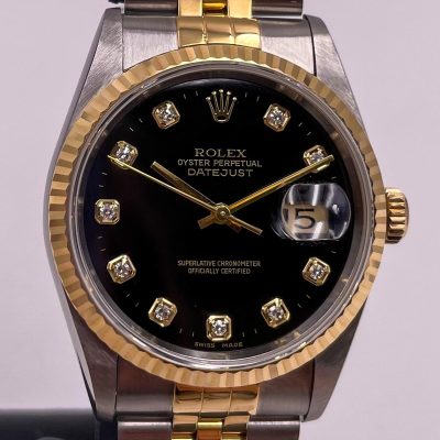 Rolex Datejust 36 Ref.16233G Quadrante Diamanti