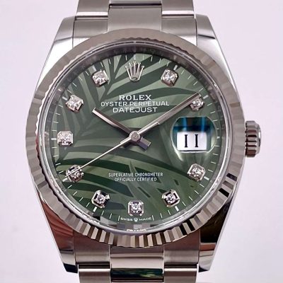 Rolex Datejust 36 Ref.126234 Palm con Diamanti